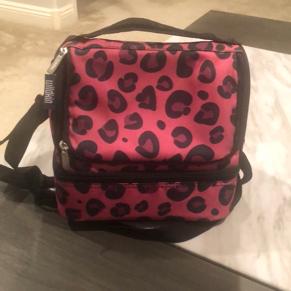 Wildkin Pink leopard Lunch bag